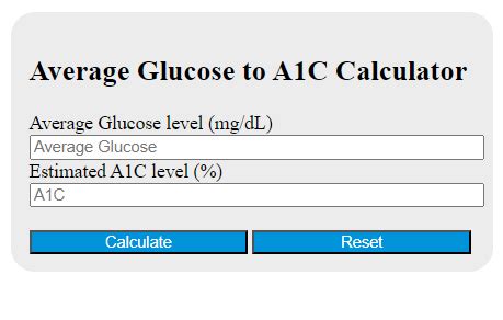 calculate blood sugars based on a1c.